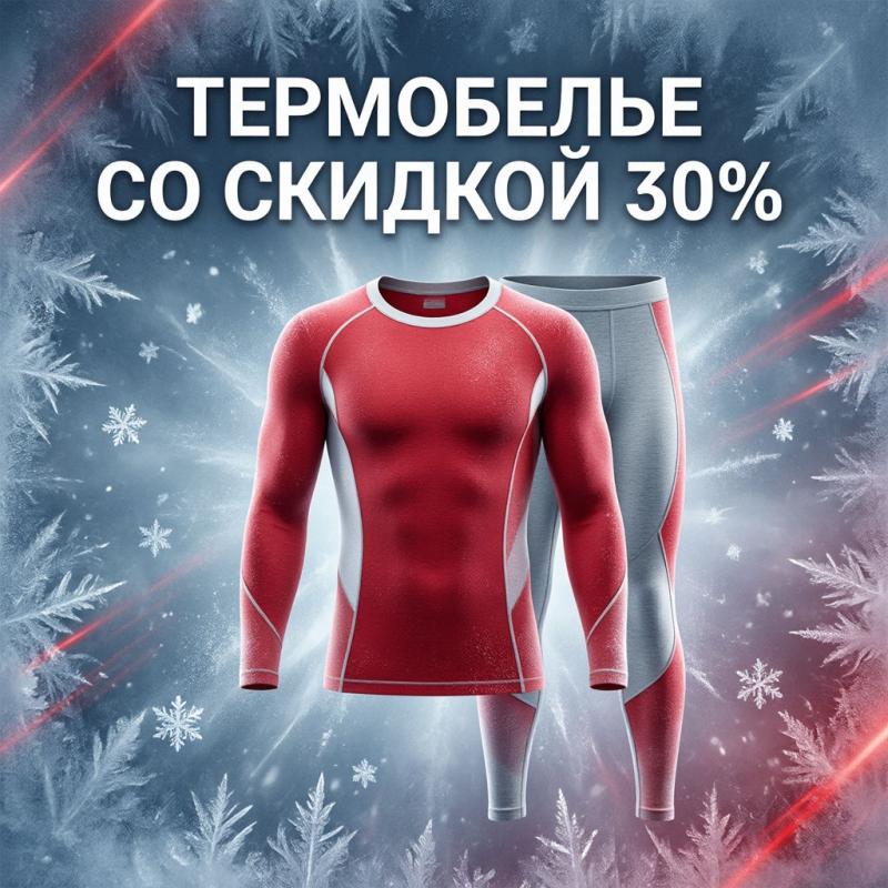 Термобелье со скидкой 30%