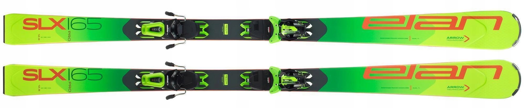 Горные лыжи Elan Rental с креплениями SLX PRO PS + ELS 11 GW Shift (2020-21) (Зеленый, 165)