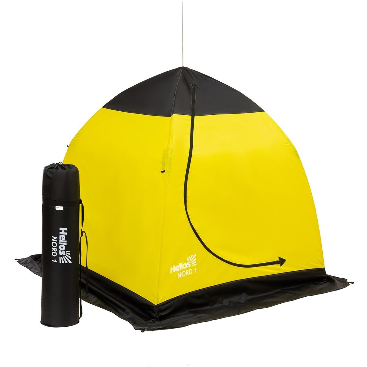Палатка-зонт Helios NORD-1 зимняя (Желтый)