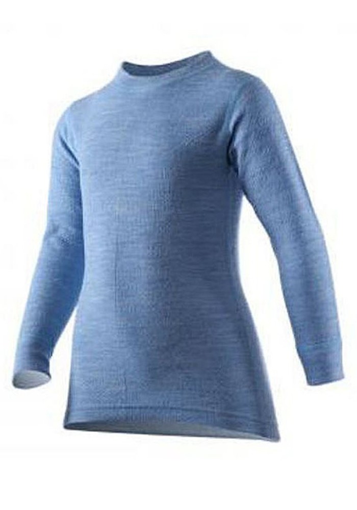 Термобелье Norveg Winter детская футболка с длинным рукавом (Голубой, 128-134)