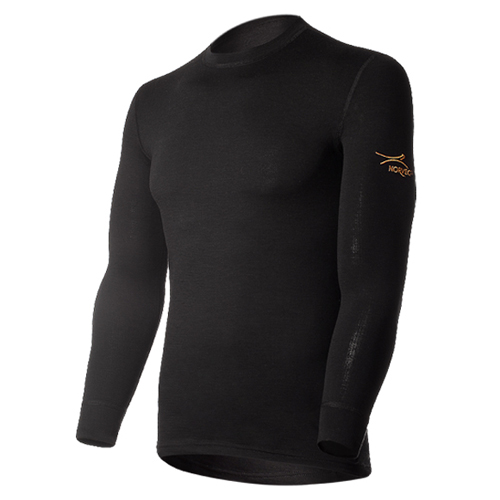 Термобелье Norveg Classic футболка unisex с длинным рукавом (Черный, XS)